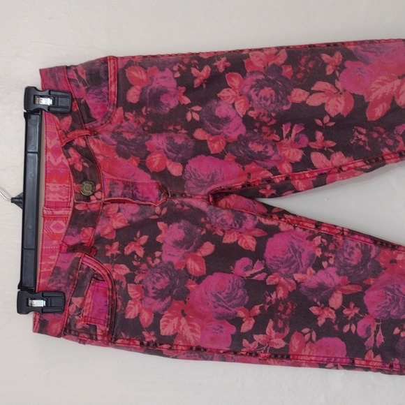 Flip Side Pink Low Rise Reversible Skinny Jeans Size 5 - Picture 15 of 16